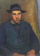 Wladyslaw slewinski Young fisherman from Doelan oil painting